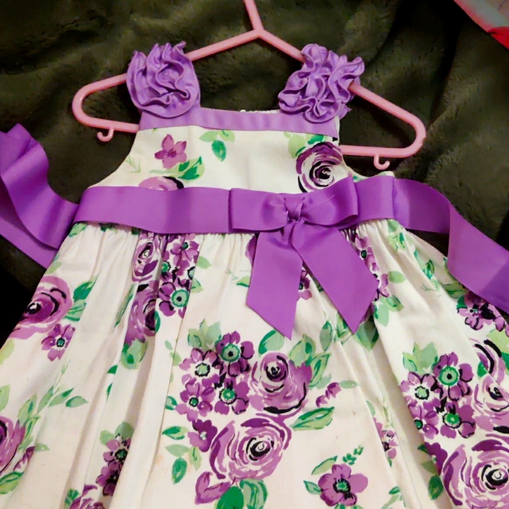 Purple and White dress